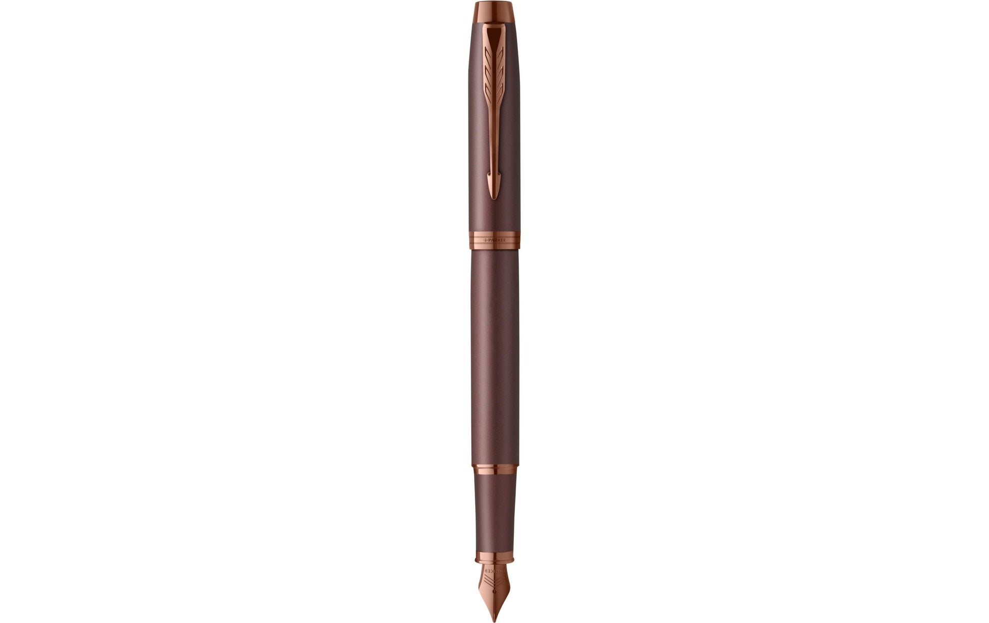 Parker 2190512 – Federspitze M – für Rechts- & Linkshänder – braun, blau – Patronen