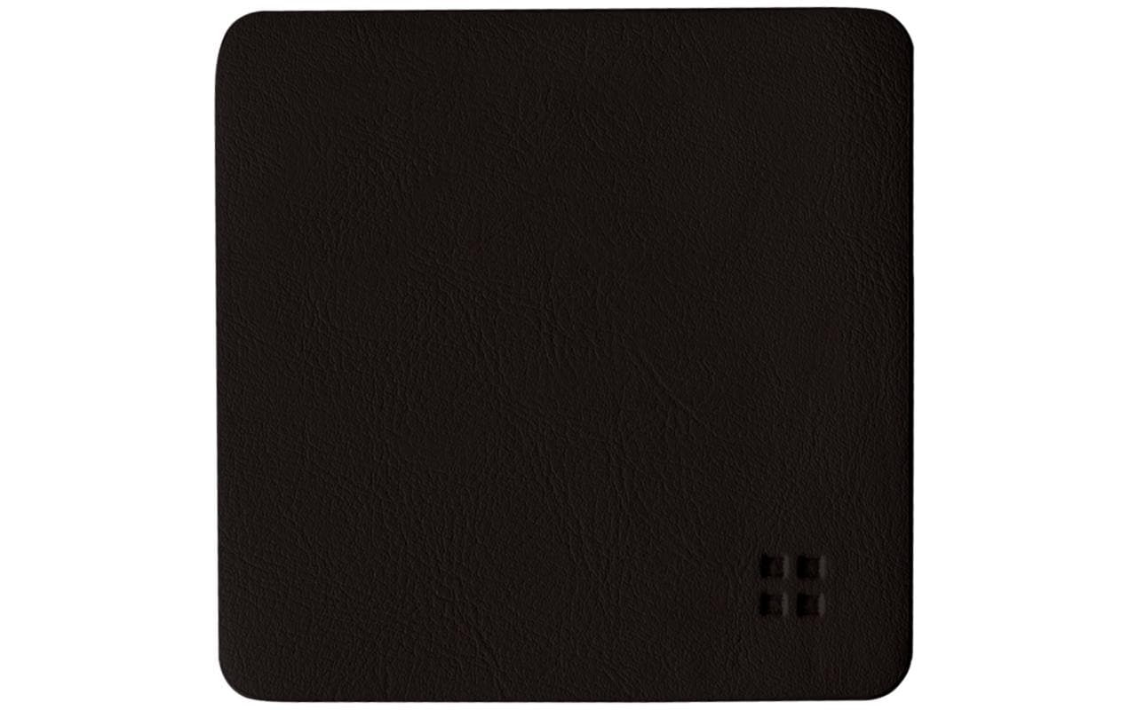 Sola Glasuntersetzer – 10 × 10 cm, Kunststoff, Schwarz