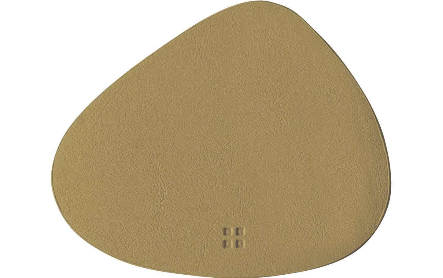 Sola Glasuntersetzer Triangle – 14 × 11,5 cm, Kunststoff, Gold, für Gläser