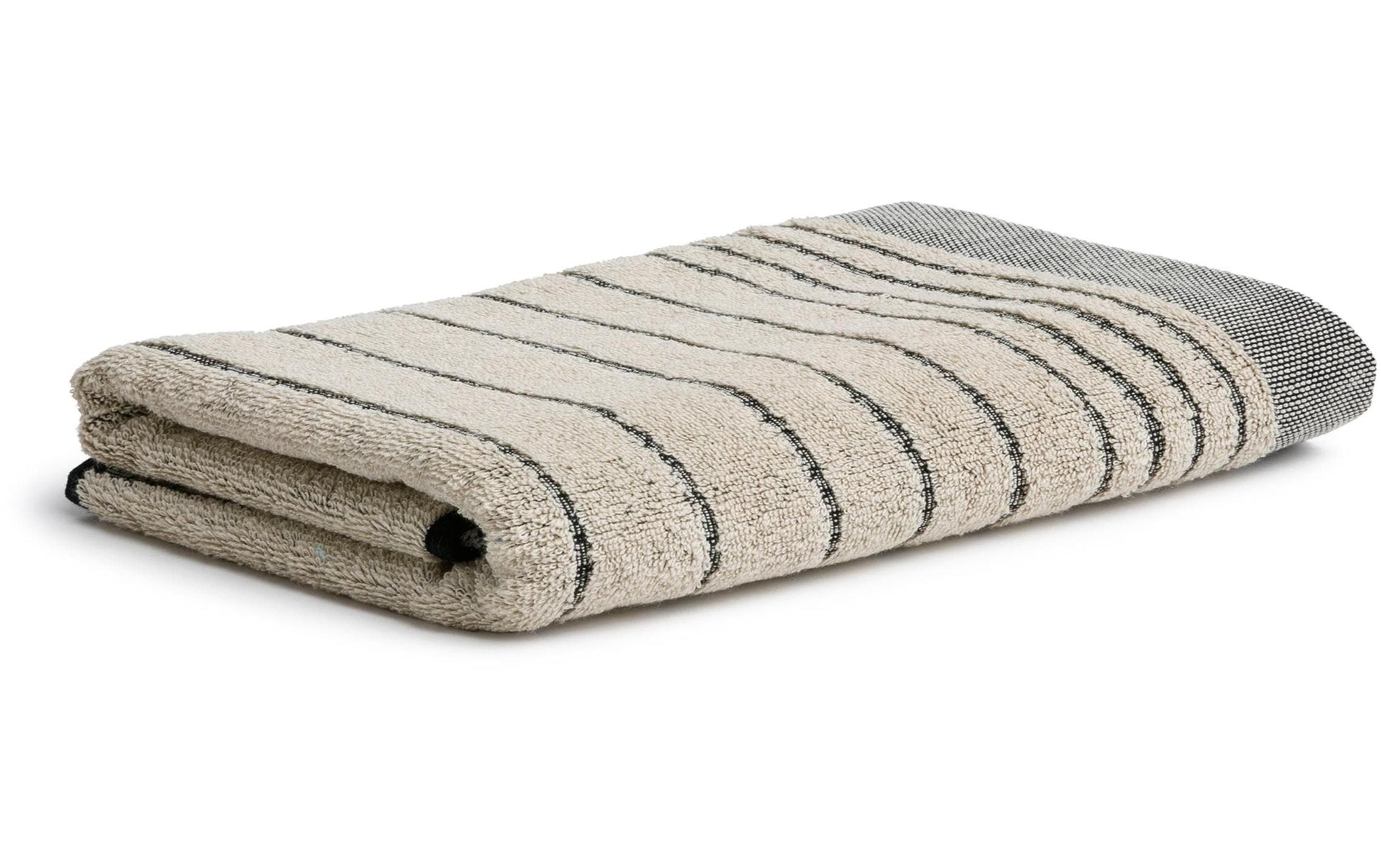Möve Duschtuch Eden Querstreifen – 80 × 150 cm, 80% Baumwolle/20% Leinen, gemustert
