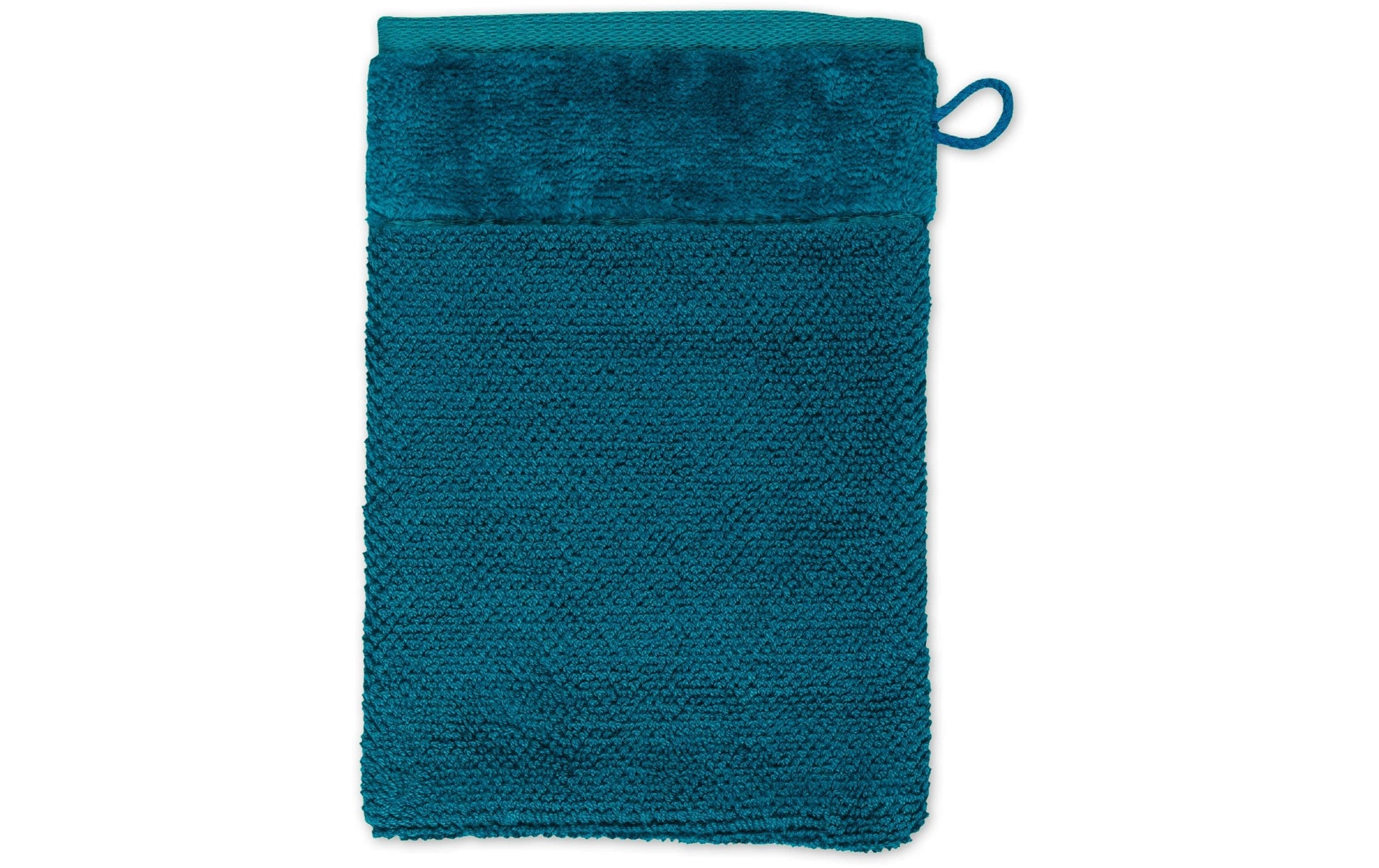 MÖVE Waschlappen Bamboo Luxe – 15 × 20 cm, Blaugrün, 60% Baumwolle/40% Viskose, 630 g/m²