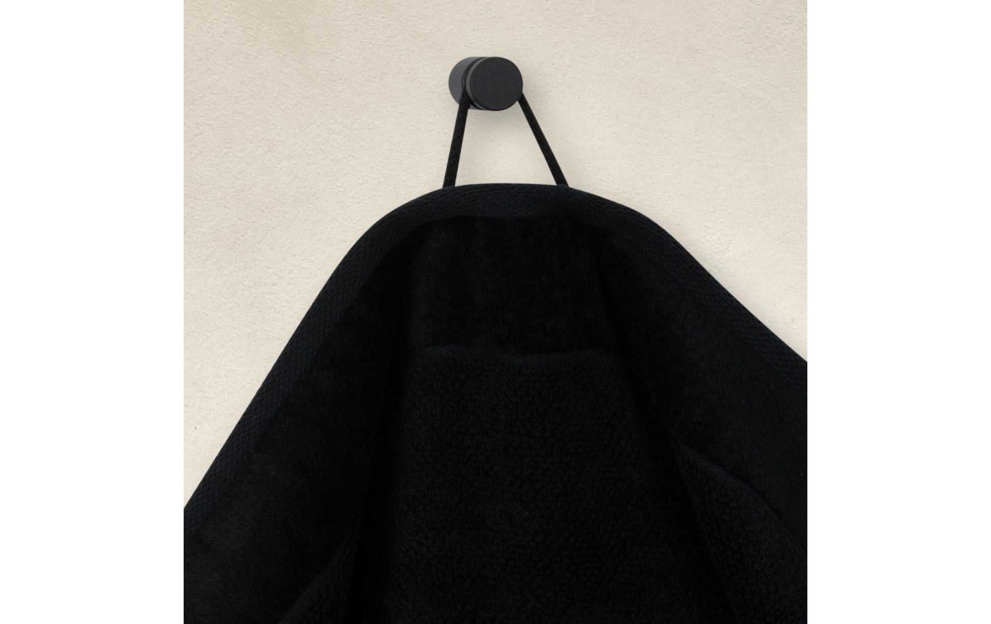 MÖVE Bamboo Luxe Duschtuch – 80 × 150 cm – Schwarz – Baumwolle/Viskose, 630 g/m² – 60 °C