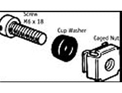 APC AR8100 – Hardware-Kit, 13 × 13 × 25 mm, schwarz