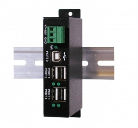 EXSYS EX-1163HMS-WT USB-Hub – USB 2.0, 4× USB-A, für Windows/Mac/Linux