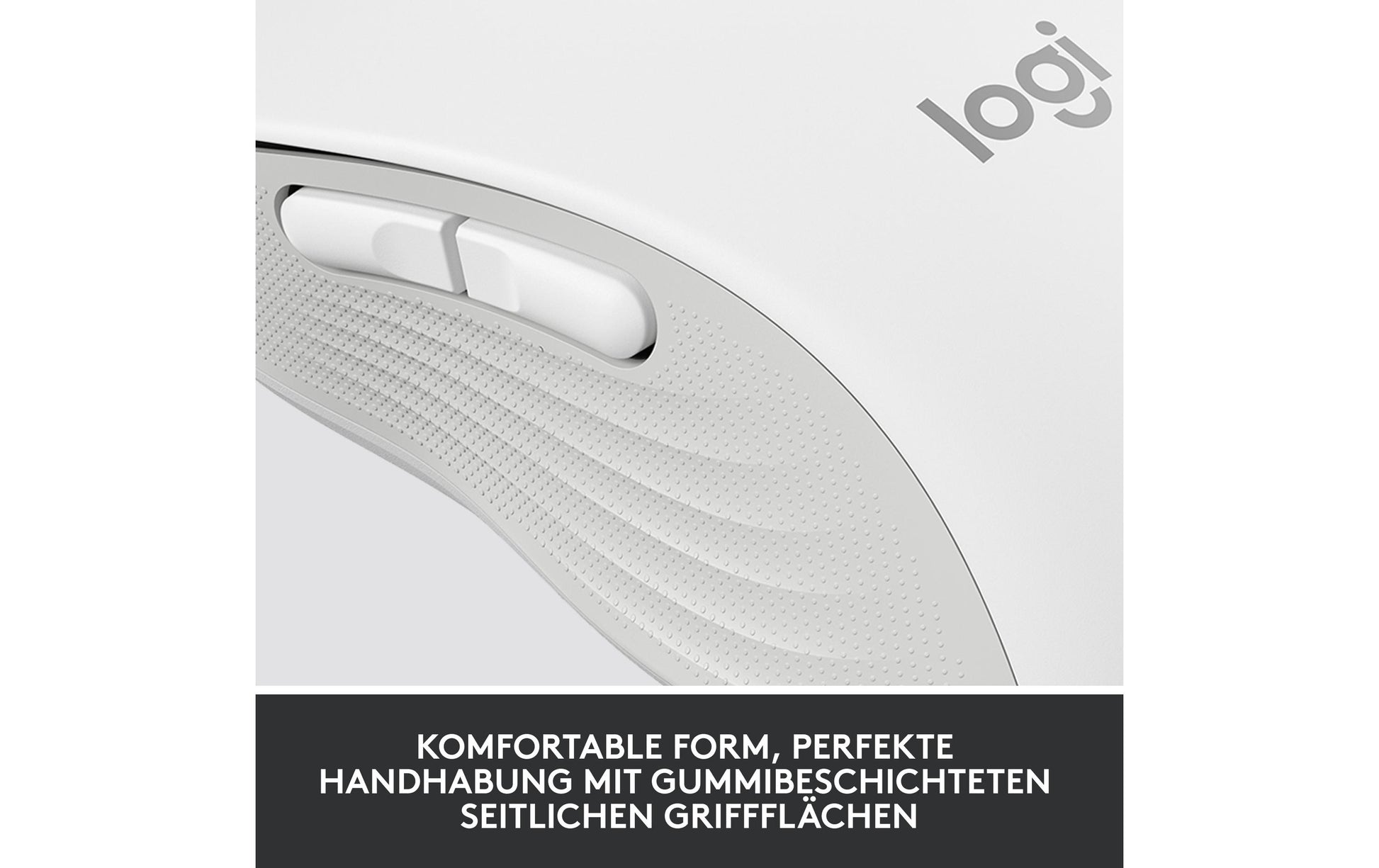 Logitech M650 für Business Business-Maus – für Rechtshänder, für mittlere Handflächen, Weiss