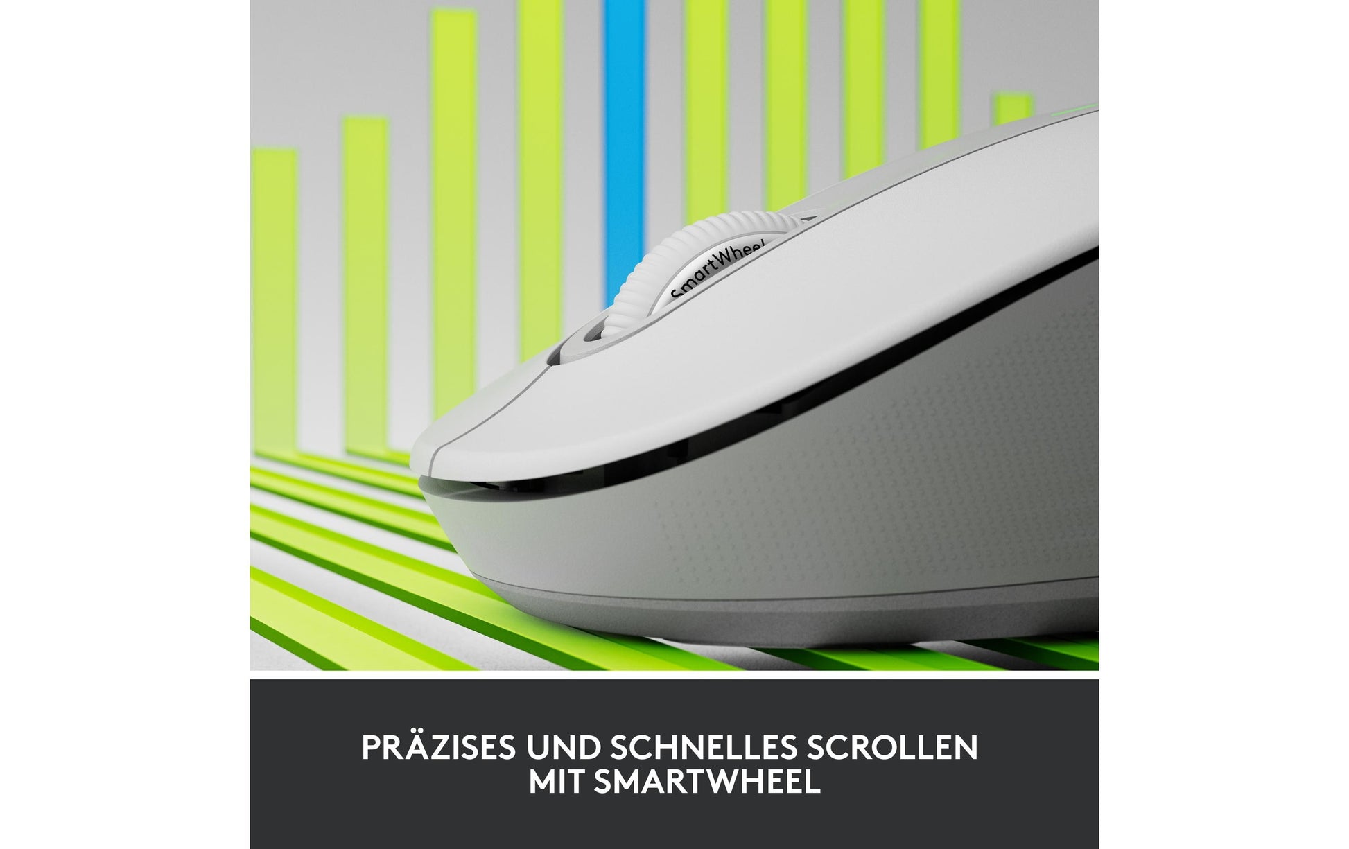 Logitech M650 für Business Business-Maus – für Rechtshänder, für mittlere Handflächen, Weiss