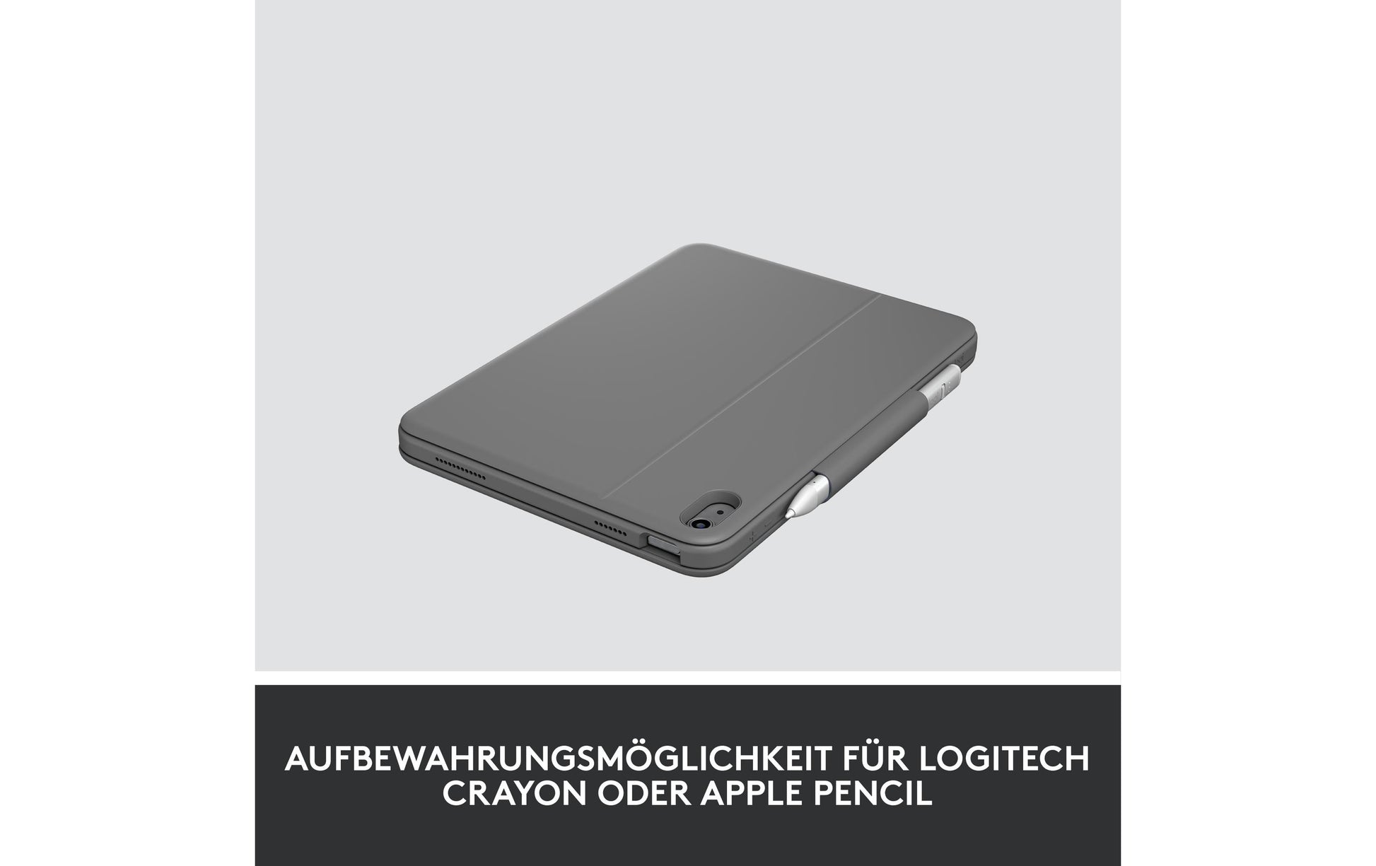 Logitech WESTMID-511 – Tastatur, CH-Layout (DE-CH), Grau – für iPad (10. Generation)