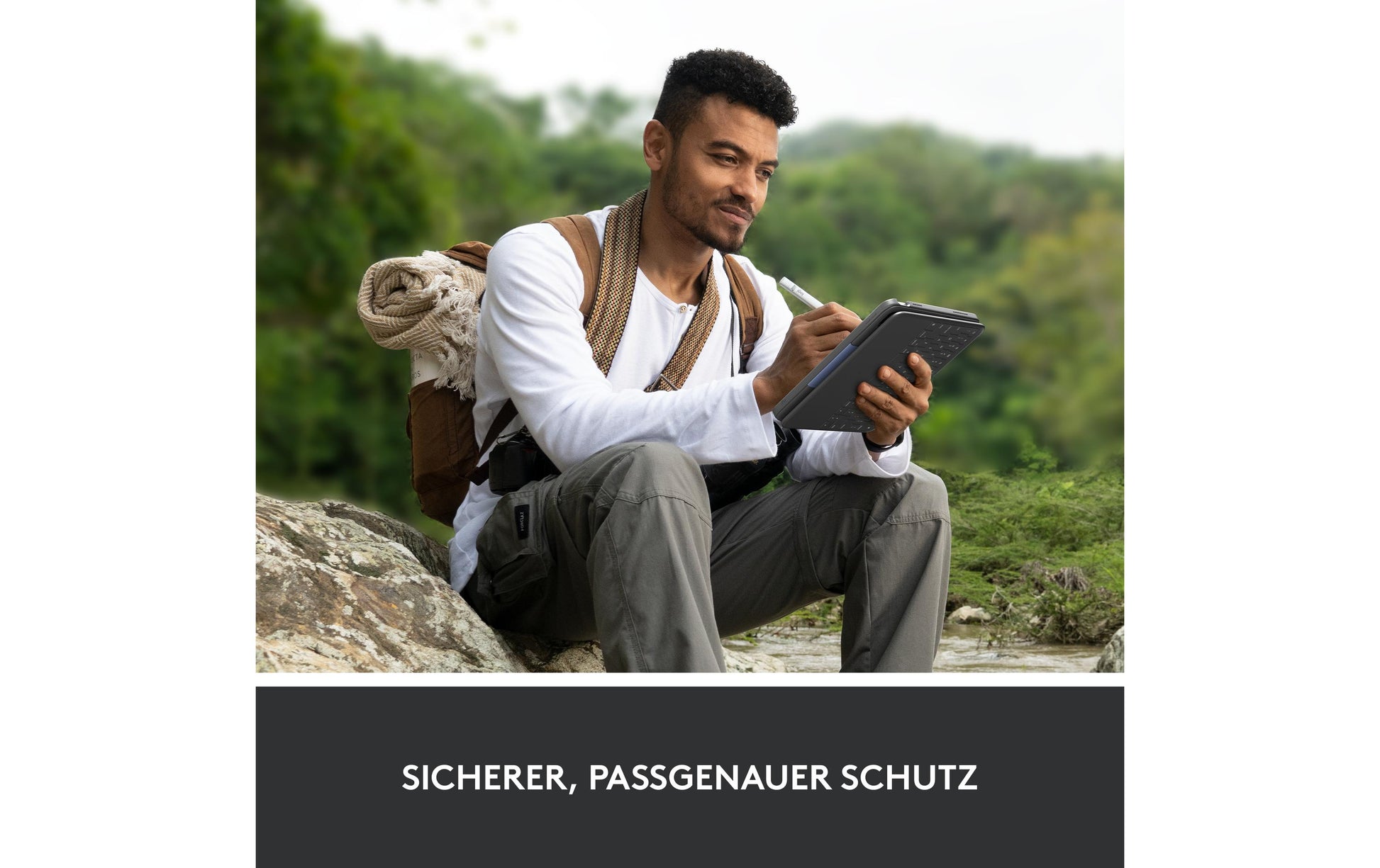 Logitech WESTMID-511 – Tastatur, CH-Layout (DE-CH), Grau – für iPad (10. Generation)