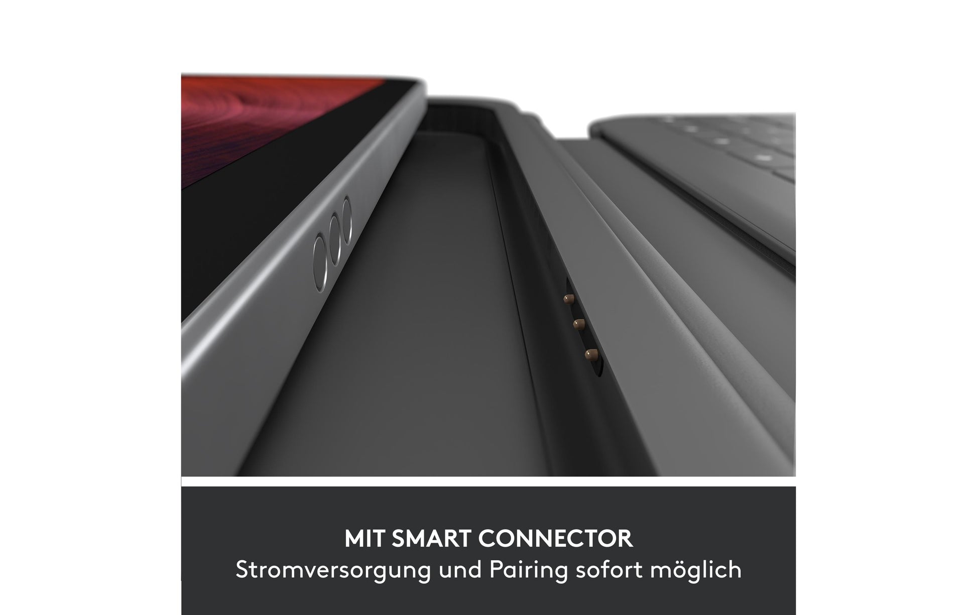 Logitech WESTMID-511 – Tastatur, CH-Layout (DE-CH), Grau – für iPad (10. Generation)