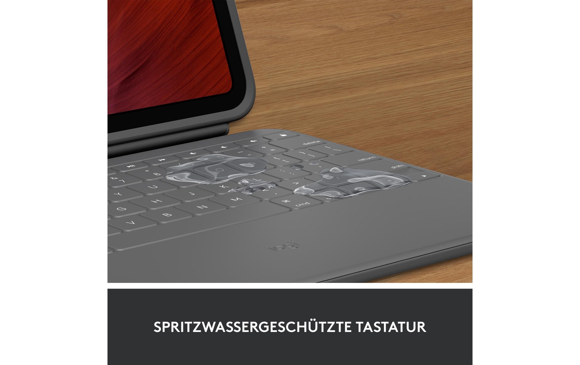 Logitech WESTMID-511 – Tastatur, CH-Layout (DE-CH), Grau – für iPad (10. Generation)