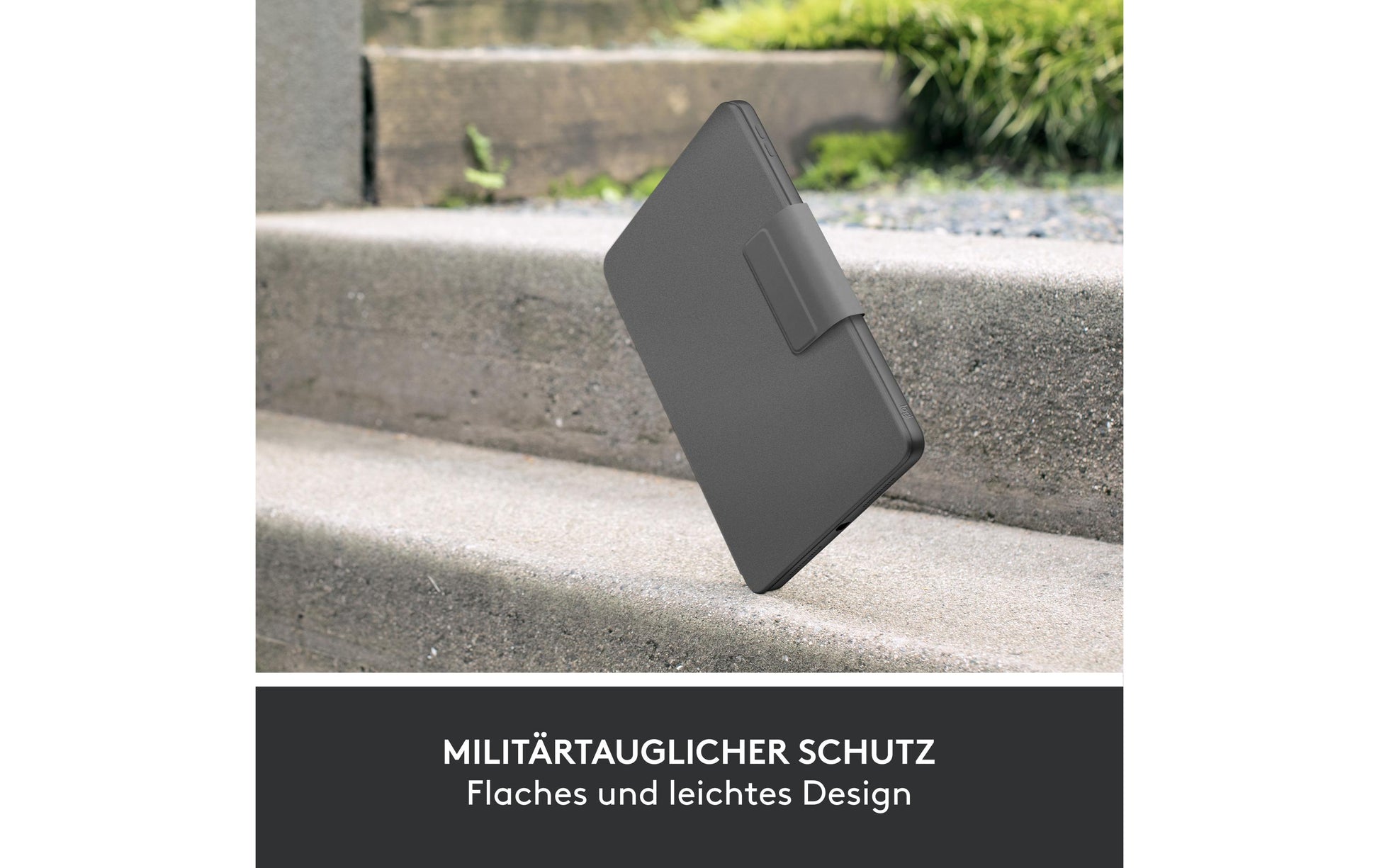 Logitech WESTMID-511 – Tastatur, CH-Layout (DE-CH), Grau – für iPad (10. Generation)