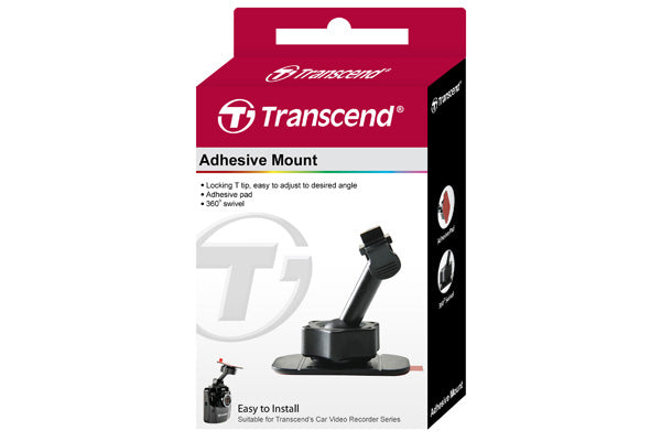 Transcend TS-DPA1 Klebehalterung – 360° drehbar, 51 × 55 × 29 mm – für DrivePro 110/230/550 – Schwarz