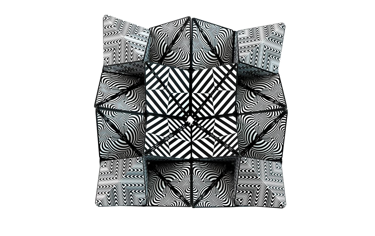 Shashibo Magnetpuzzle Würfel – ab 8 Jahren – schwarz/weiss