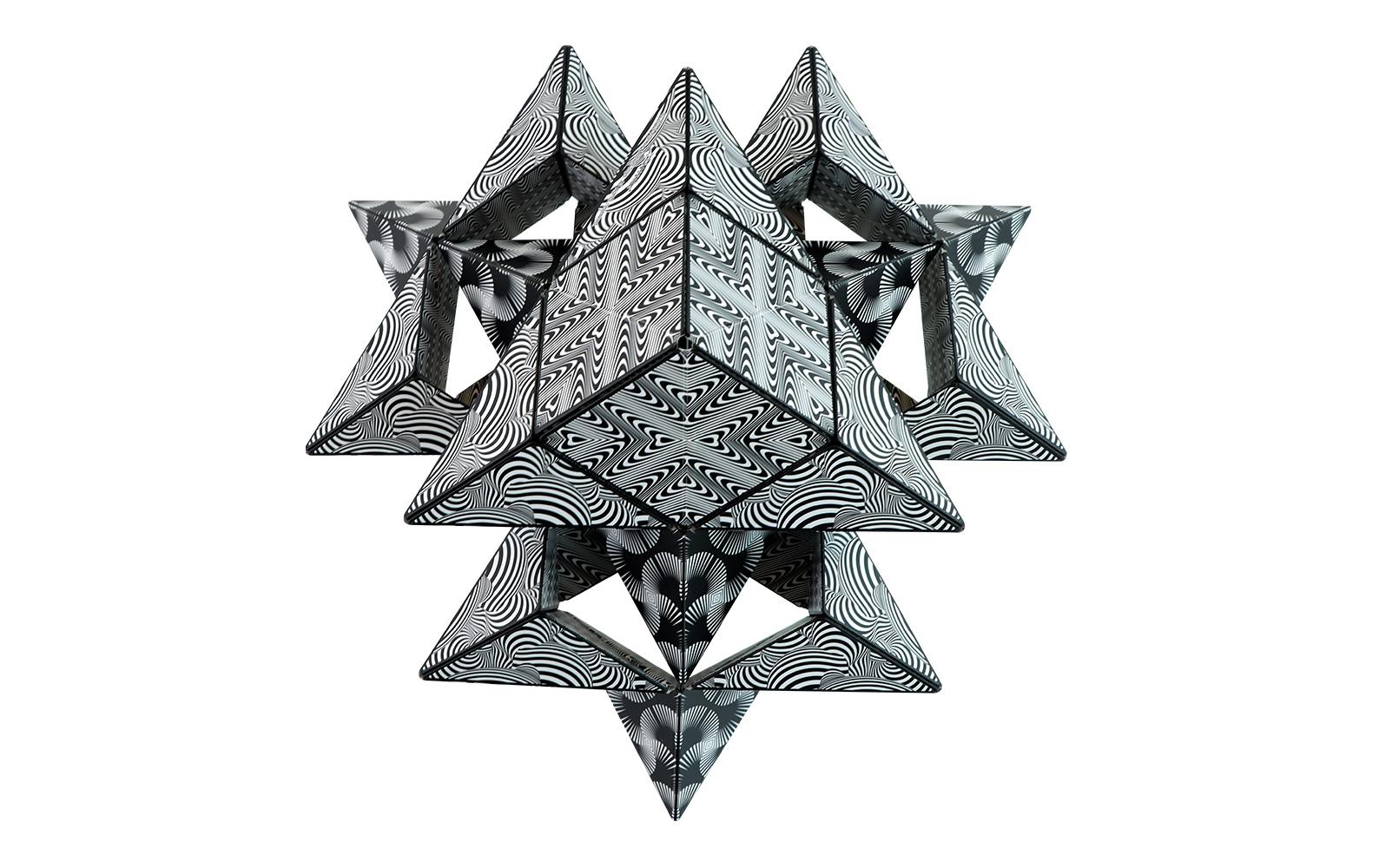 Shashibo Magnetpuzzle Würfel – ab 8 Jahren – schwarz/weiss