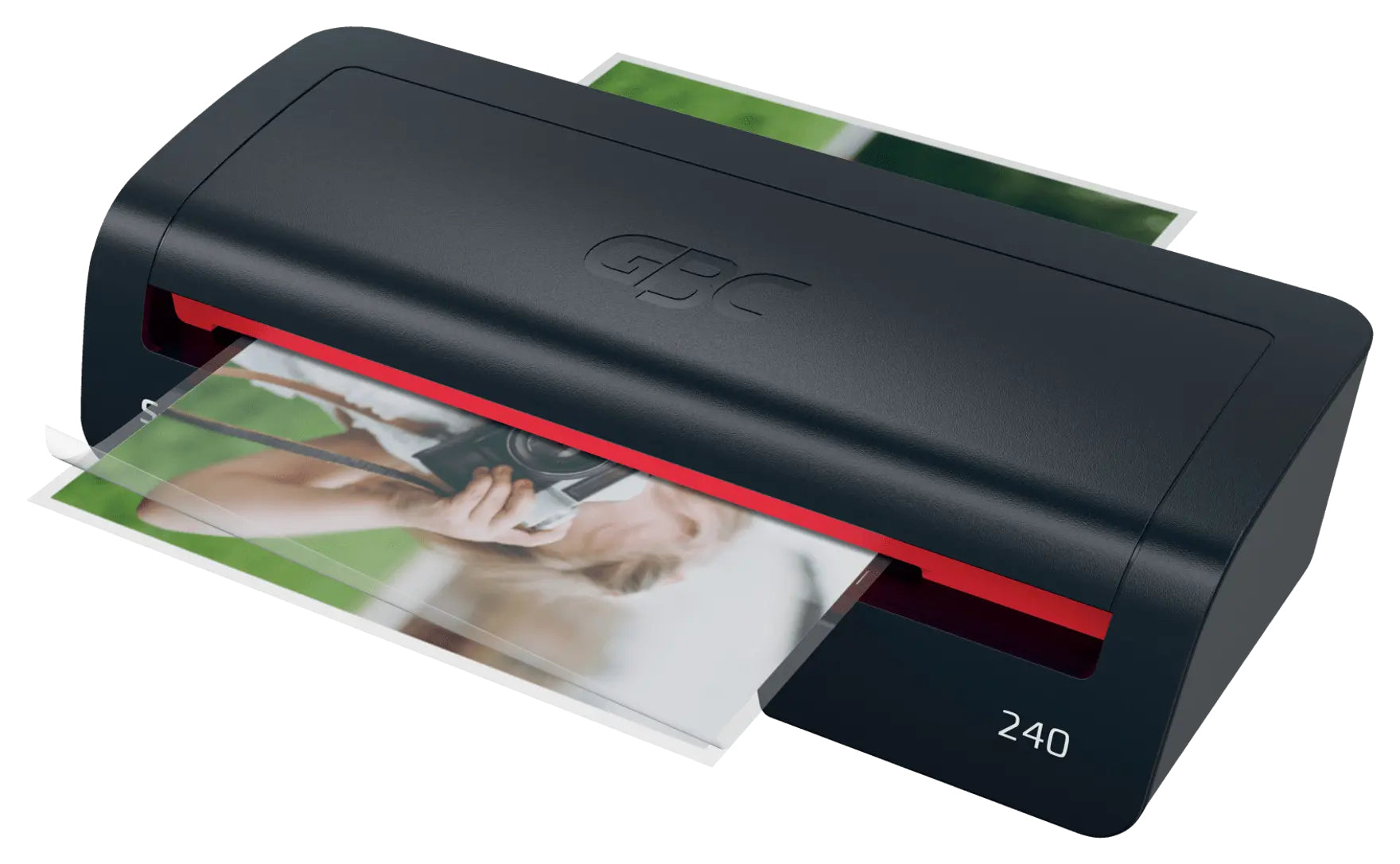 GBC 240 Laminiergerät A4 – 2 Rollen, 75–125 µm, Aufheizzeit 2 Min., 400 mm/min, Schwarz