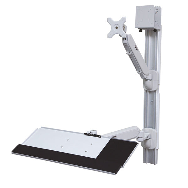 VALUE Monitor-Wandhalterung – bis 15 kg/Monitor – Gasfeder – für VESA 75×75/100×100 mm