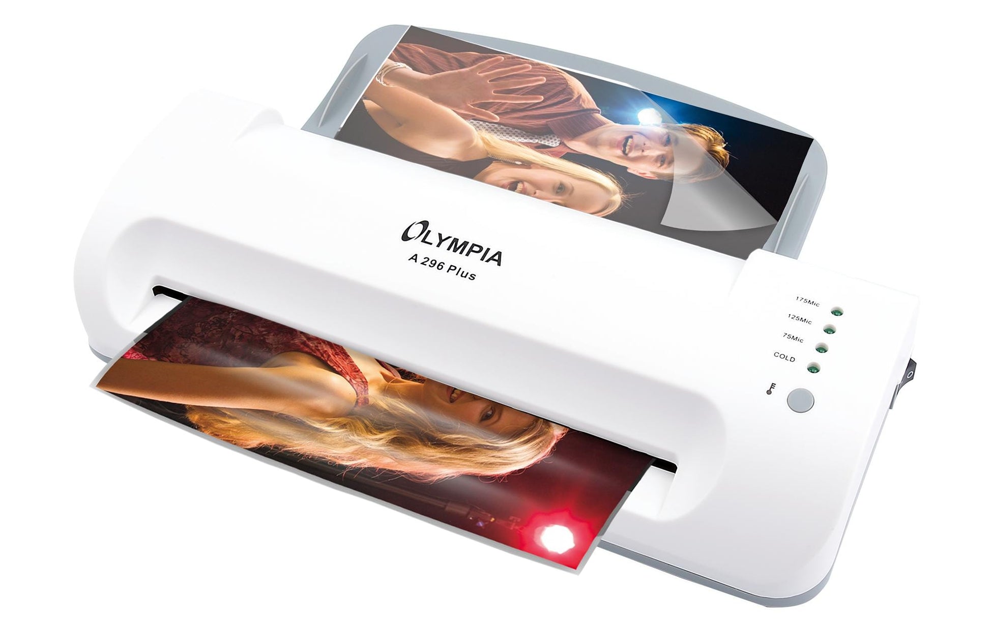Olympia A296 Plus Laminiergerät A4 – Kalt-/Heisslaminator, bis 175 µm, 2 Rollen, 300 mm/min