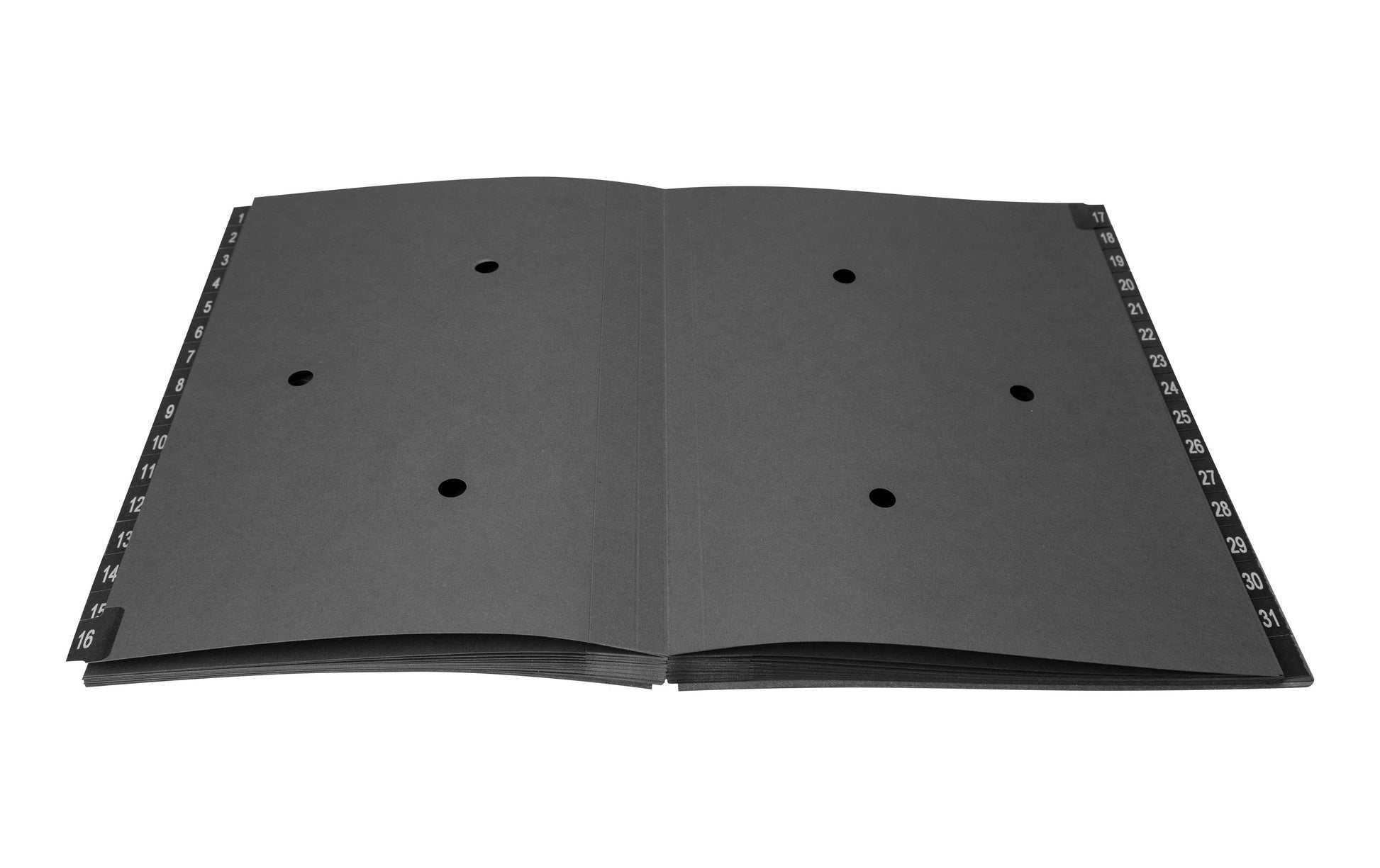 Biella Sammelmappe für A4, Karton, Schwarz