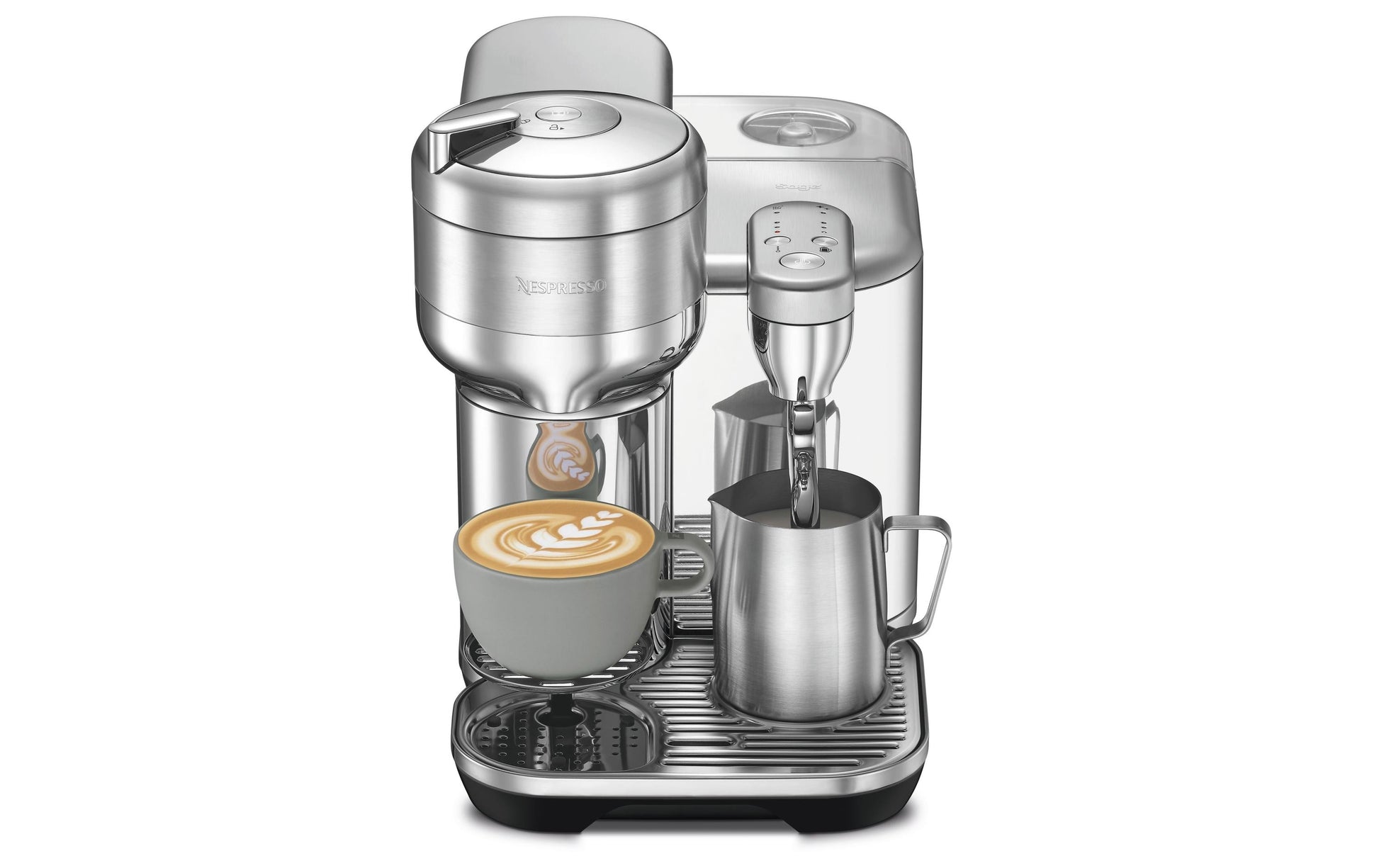 Sage Software Sage Vertuo Creatista Kapselmaschine – für Nespresso Vertuo, 2 l, silber