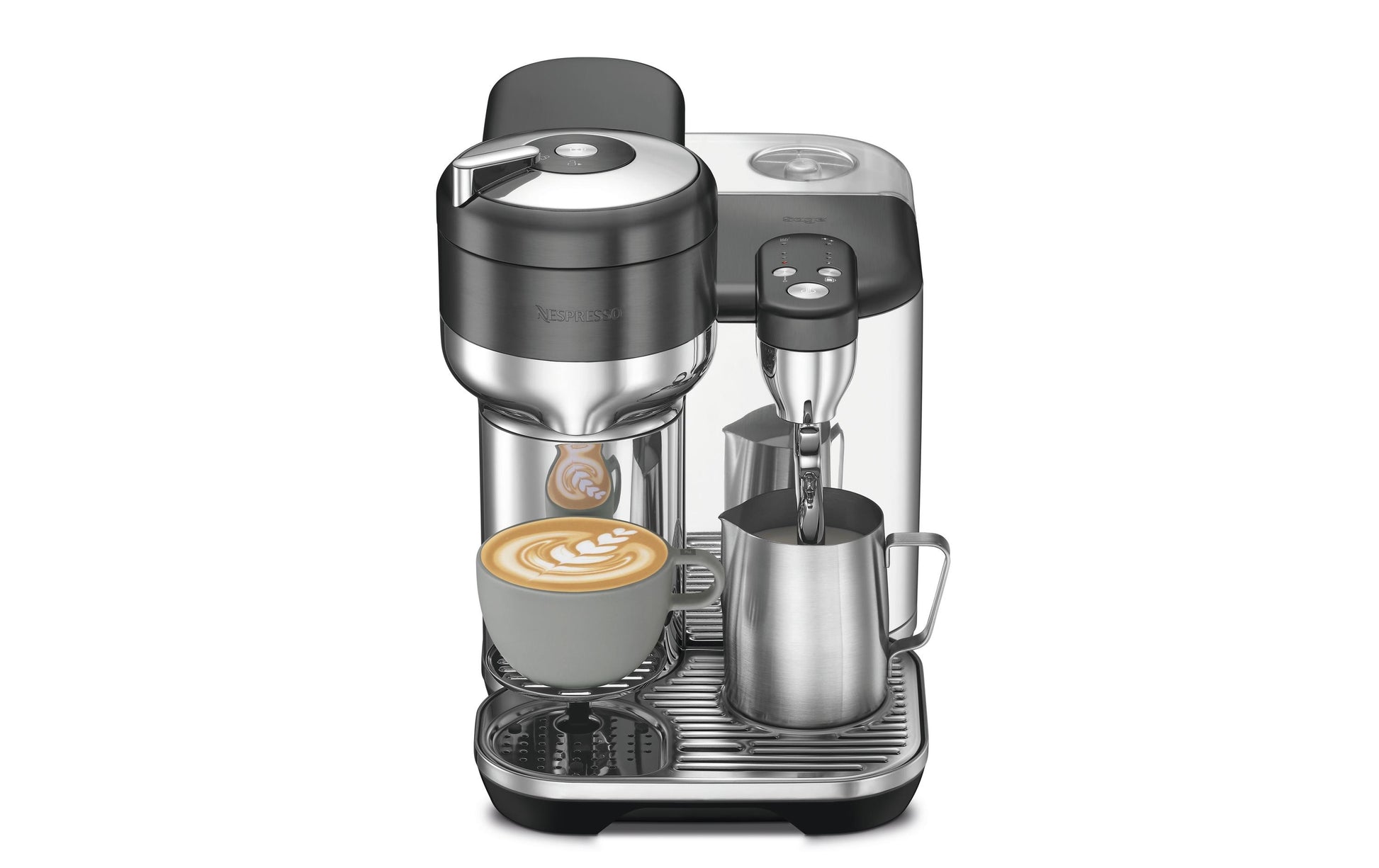 Sage Software Sage Creatista Kapselmaschine – für Nespresso Vertuo, 2 l, silber