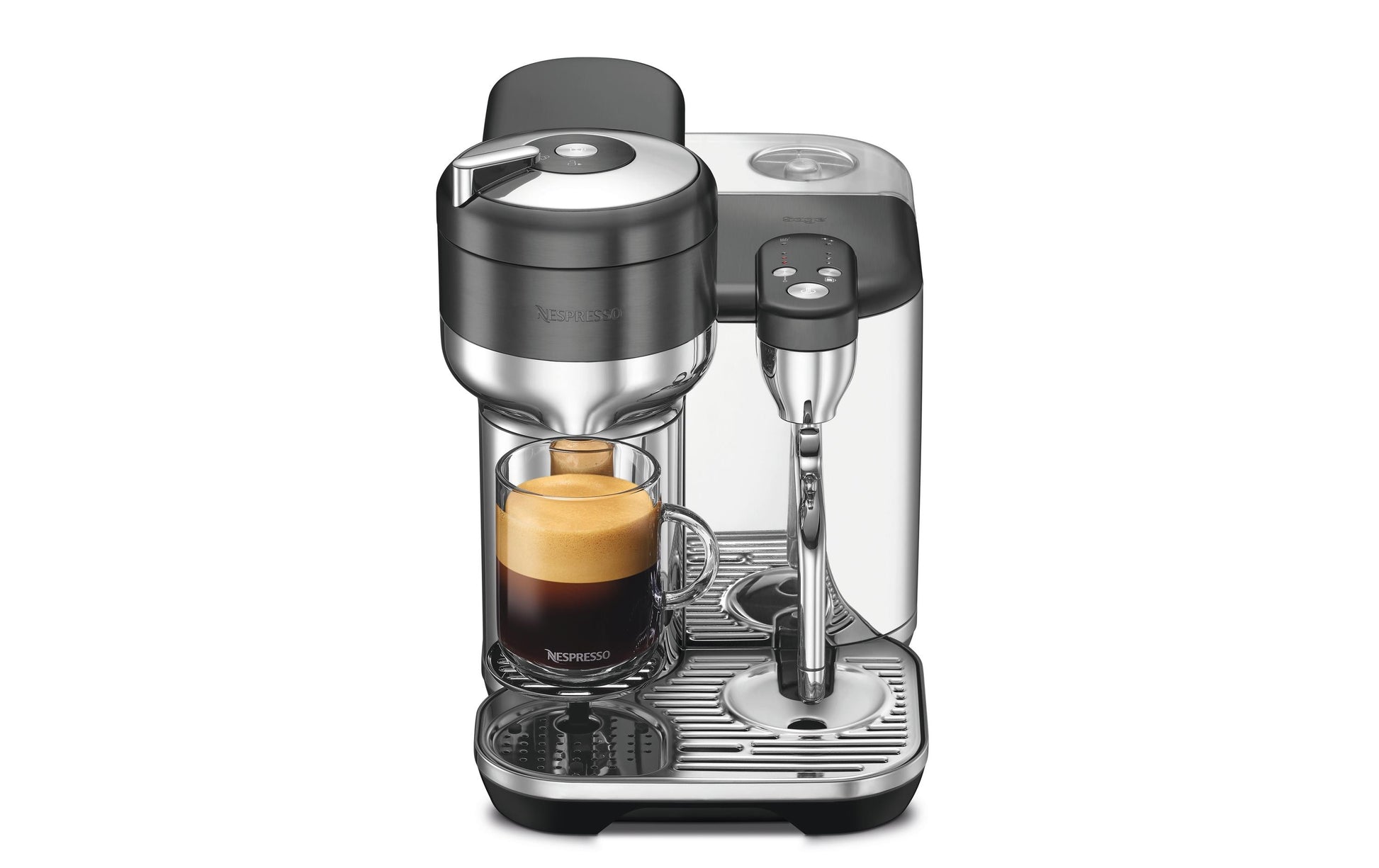 Sage Software Sage Creatista Kapselmaschine – für Nespresso Vertuo, 2 l, silber