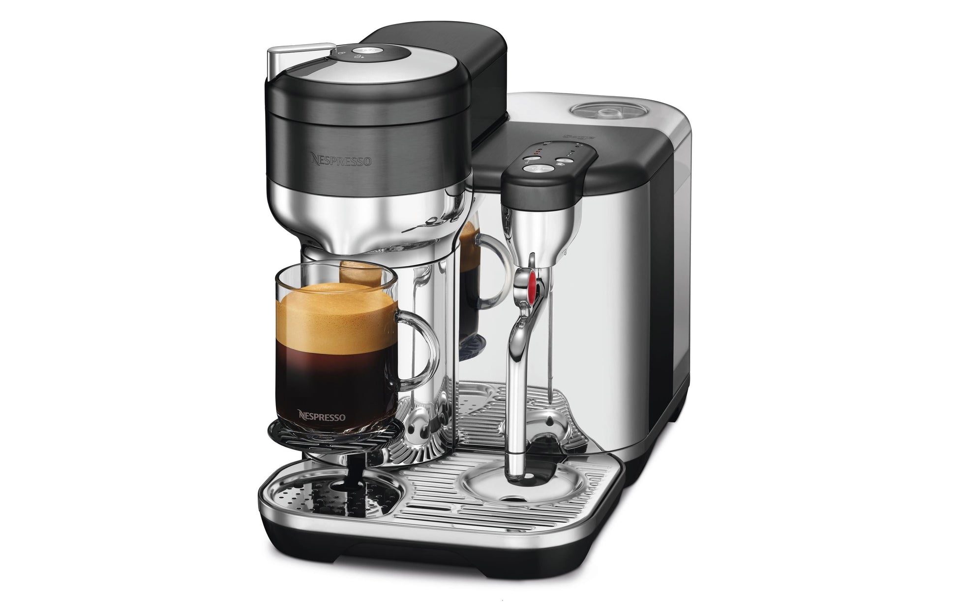 Sage Software Sage Creatista Kapselmaschine – für Nespresso Vertuo, 2 l, silber