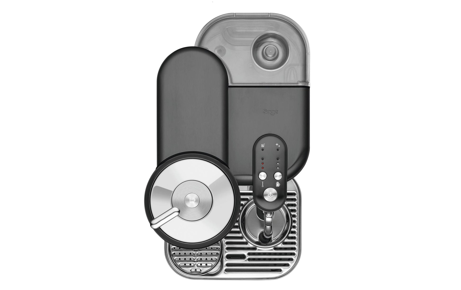 Sage Software Sage Creatista Kapselmaschine – für Nespresso Vertuo, 2 l, silber