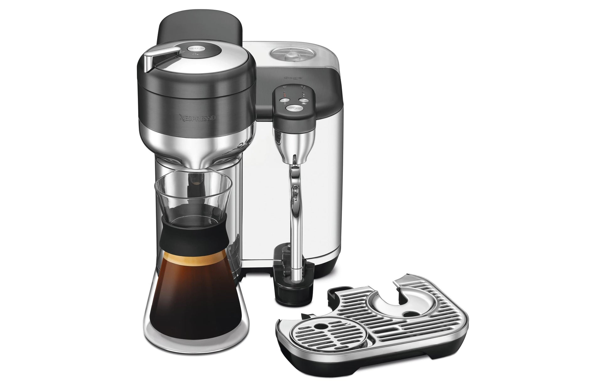 Sage Software Sage Creatista Kapselmaschine – für Nespresso Vertuo, 2 l, silber