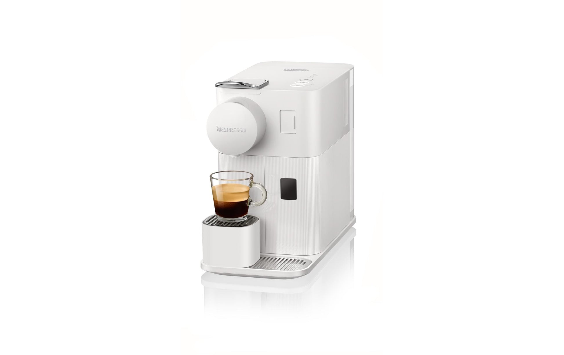 De’Longhi Lattissima One Kapselmaschine – für Nespresso-Kapseln, 19 bar, 1 l, Weiss
