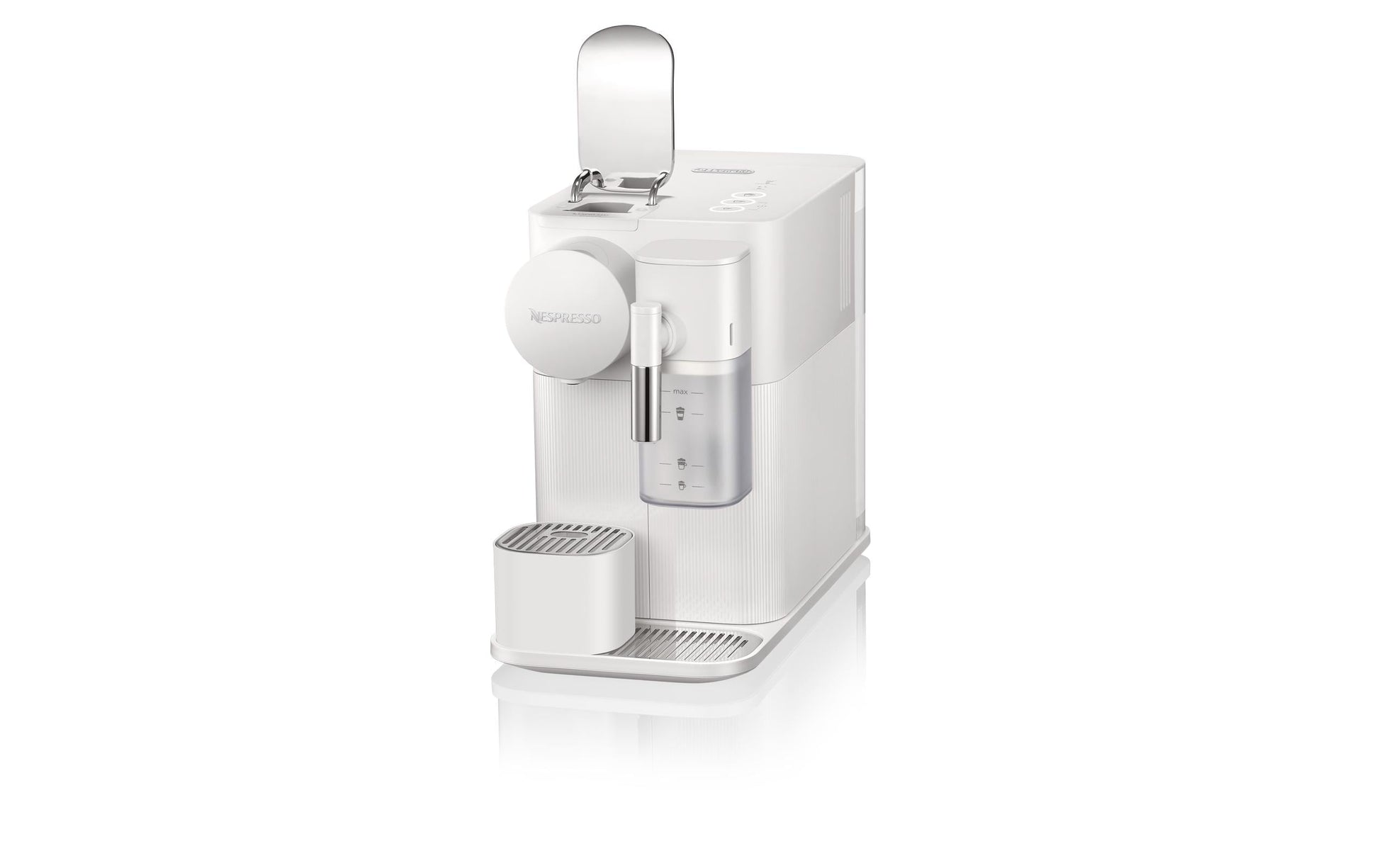 De’Longhi Lattissima One Kapselmaschine – für Nespresso-Kapseln, 19 bar, 1 l, Weiss