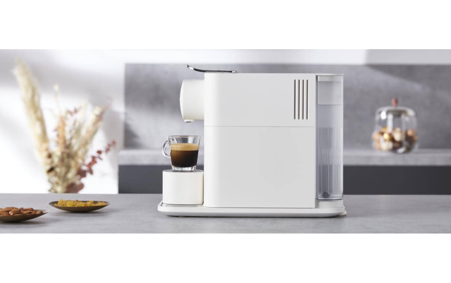 De’Longhi Lattissima One Kapselmaschine – für Nespresso-Kapseln, 19 bar, 1 l, Weiss