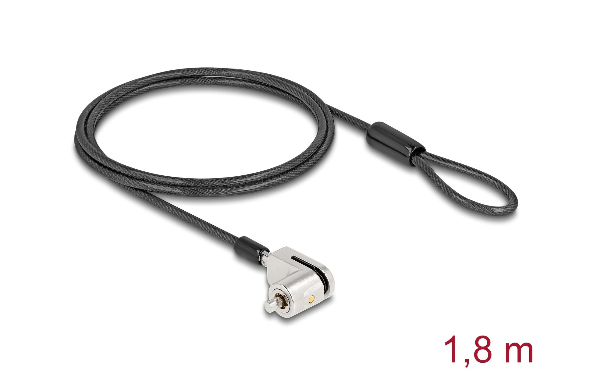 Navilock Notebookschloss – für Microsoft Surface Pro (Auswahl), Karbonstahl, schwarz