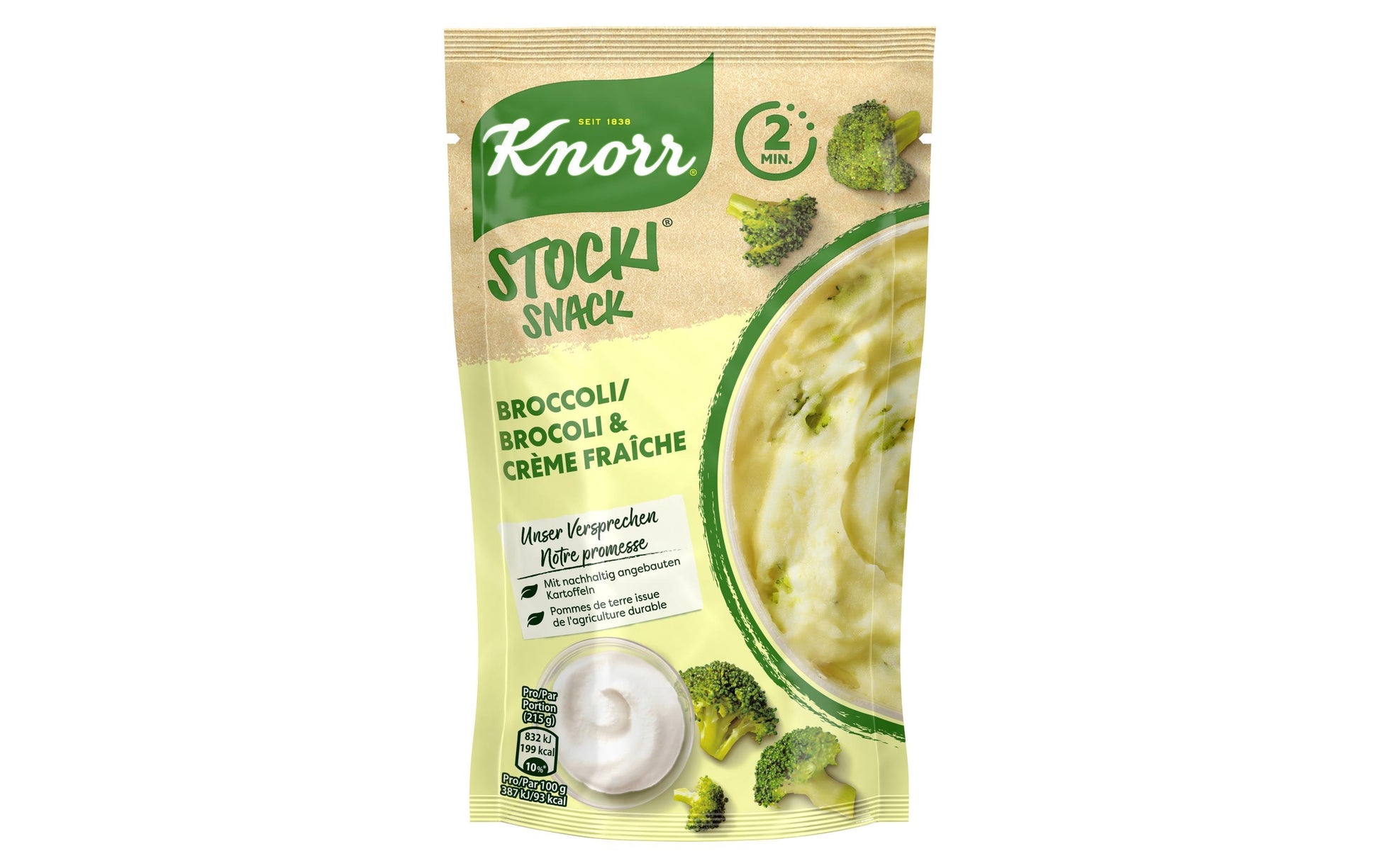 Knorr Stocki Kartoffelgericht Broccoli & Crème Fraîche Beutel – 45 g