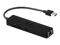 i-tec USB-Hub – USB 3.0, 3× USB-A, GbE, für Windows/Mac/Linux