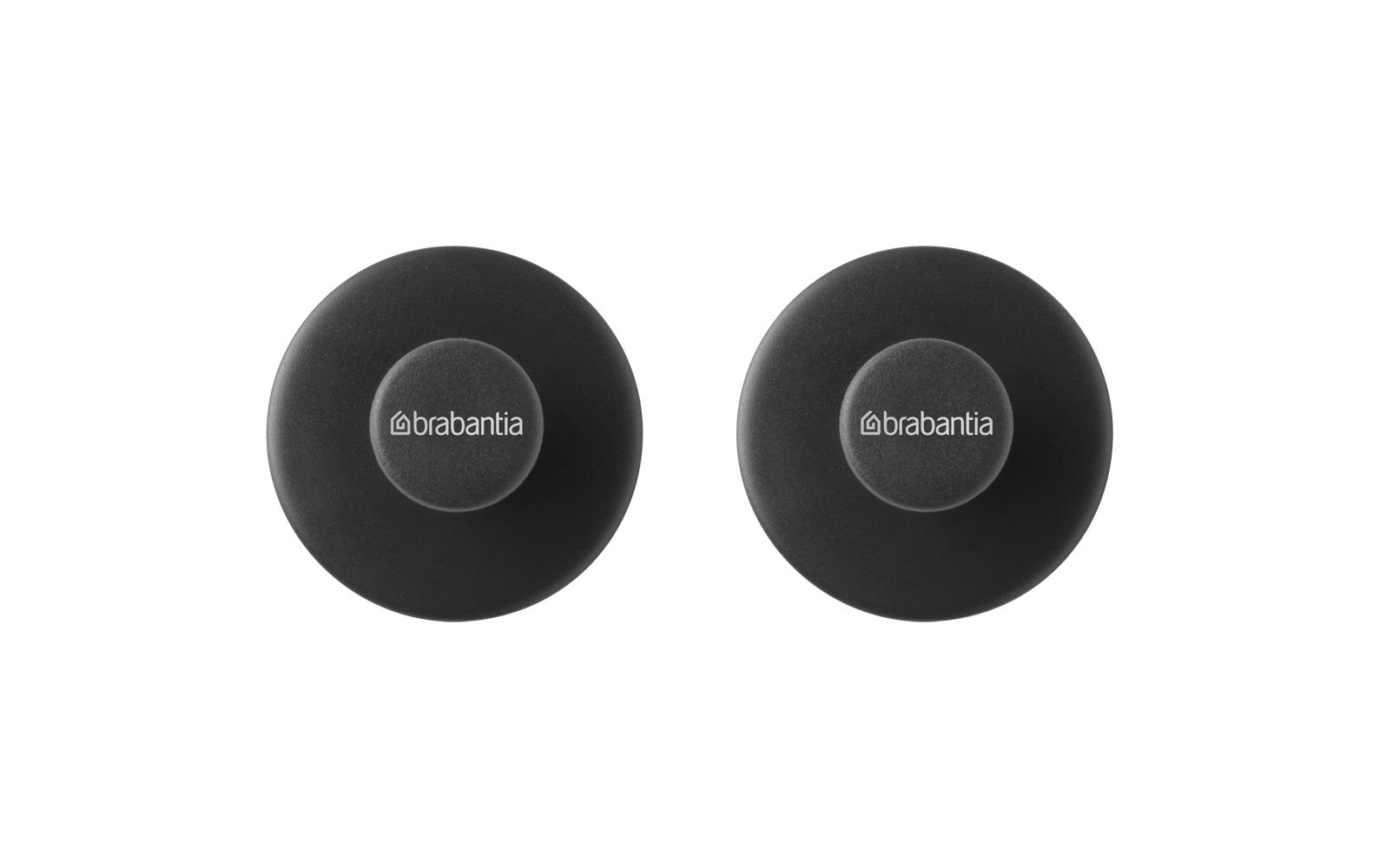 Brabantia Handtuchhaken ReNew – Kunststoff, 2 kg, zum Schrauben, 2er-Set