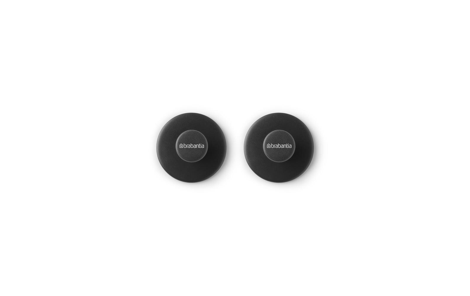 Brabantia Handtuchhaken ReNew – Kunststoff, 2 kg, zum Schrauben, 2er-Set