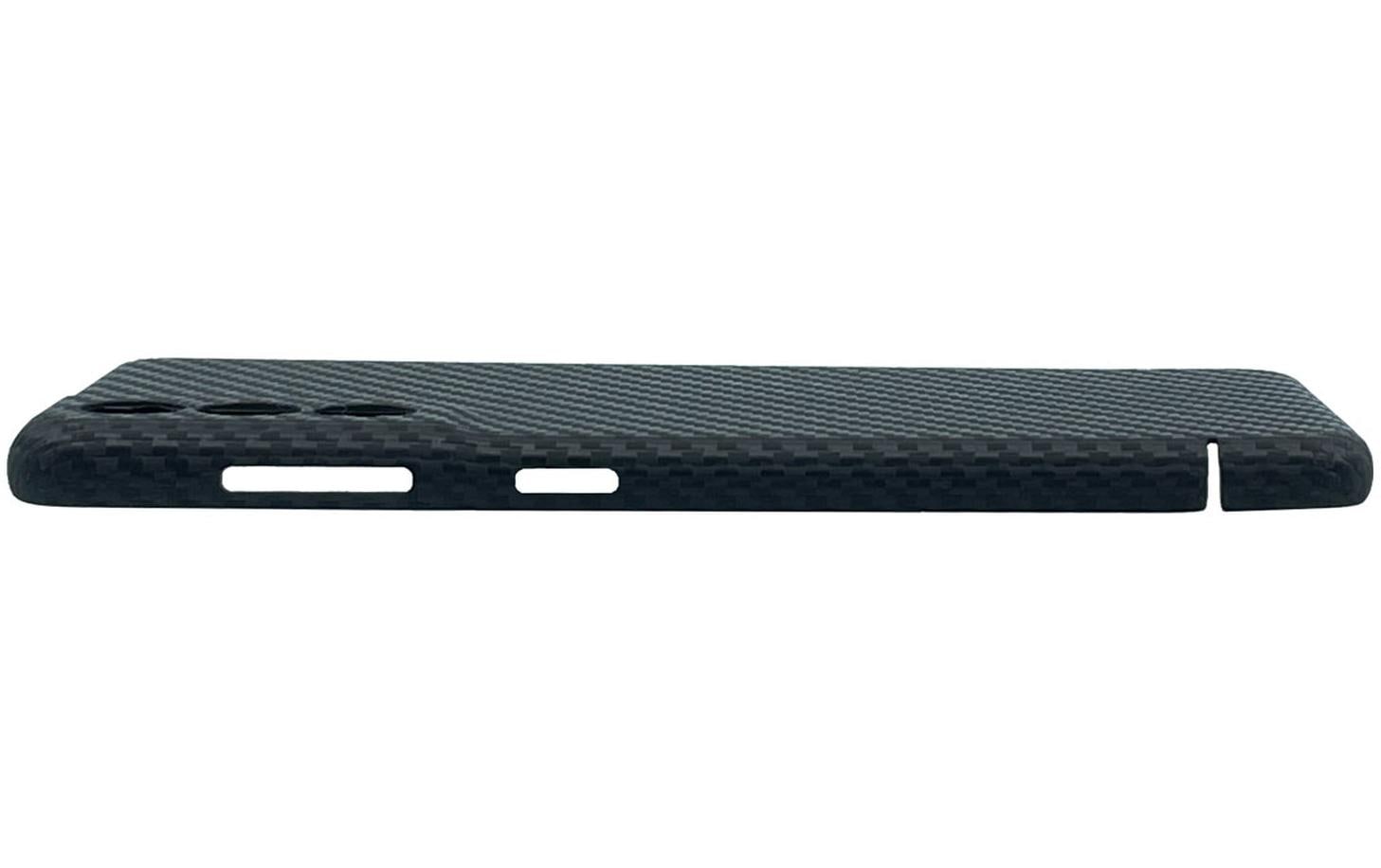 Nevox – Backcover Carbon Serie – für Samsung Galaxy S23+ – schwarz – Aramid/Karbon – kabelloses Laden