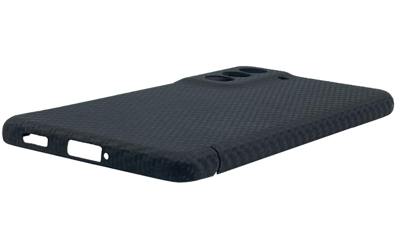 Nevox – Backcover Carbon Serie – für Samsung Galaxy S23+ – schwarz – Aramid/Karbon – kabelloses Laden