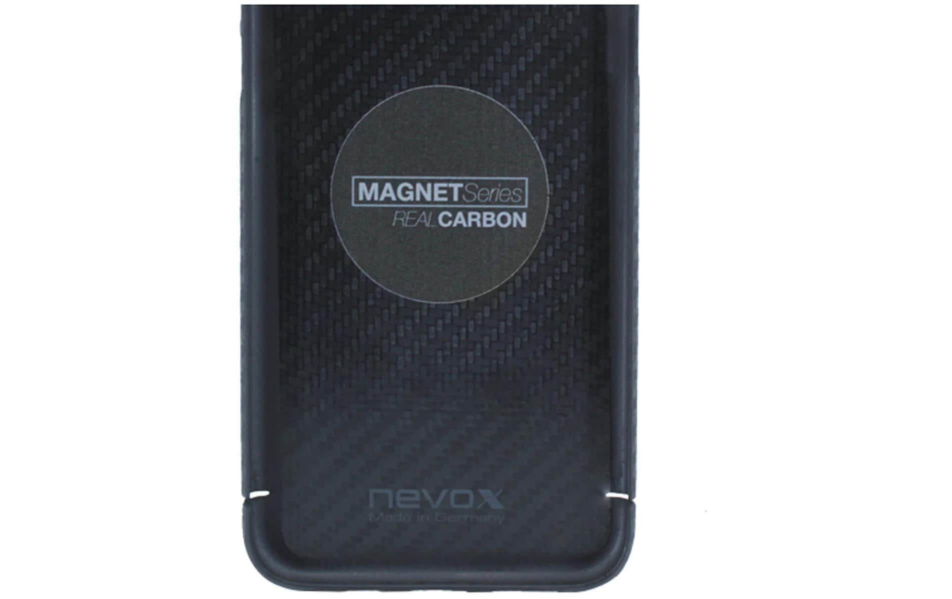 Nevox – Backcover Carbon Serie – für Samsung Galaxy S23+ – schwarz – Aramid/Karbon – kabelloses Laden