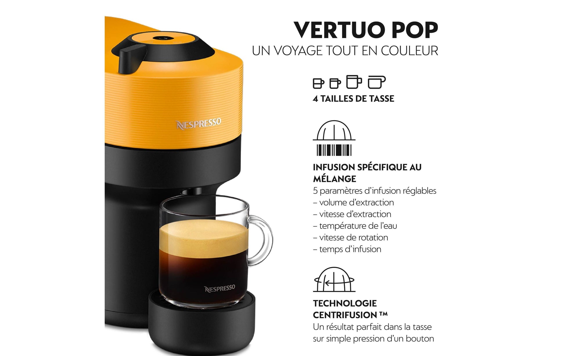De’Longhi Vertuo Pop ENV90.Y Kapselmaschine – für Nespresso-Kapseln, 0,56 l, Schwarz