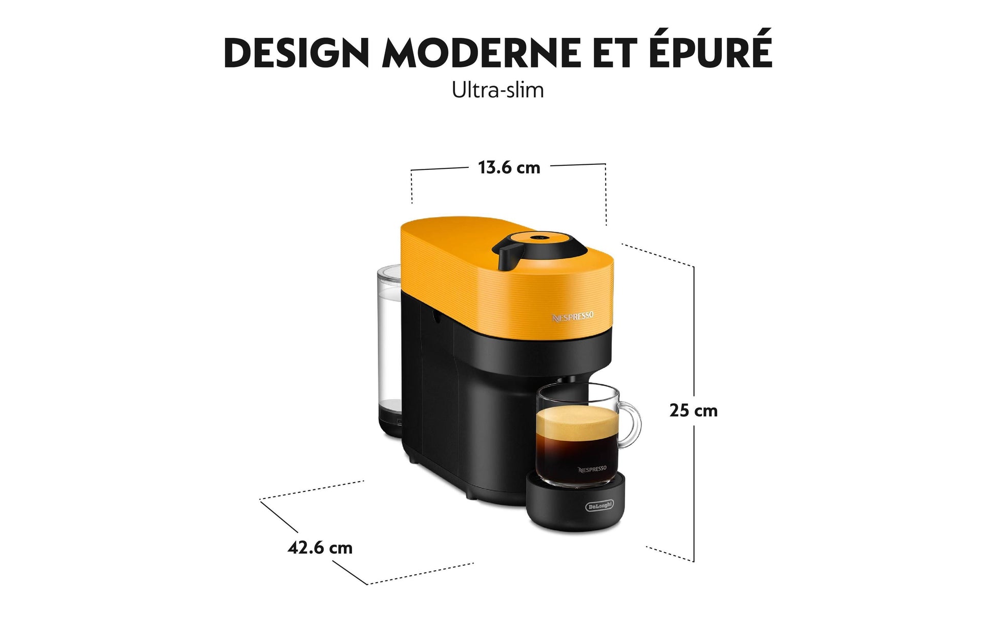 De’Longhi Vertuo Pop ENV90.Y Kapselmaschine – für Nespresso-Kapseln, 0,56 l, Schwarz