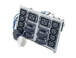 APC Symmetra RM Rückplatten-Kit – Rack-PDU, 8× IEC C13 + 2× IEC C19, schwarz