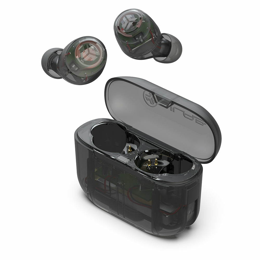 JLab Go Air Pop TWS In-Ear – Stereo, mit Ladecase, Transparent, BT 5.1