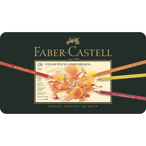 Faber-Castell Buntstift Polychromos Mehrfarbig 120er-Metalletui – wasserfest