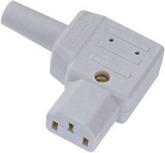 Bachmann Montagedose – 1×C13, 10 A/250 V, gewinkelt, IP20
