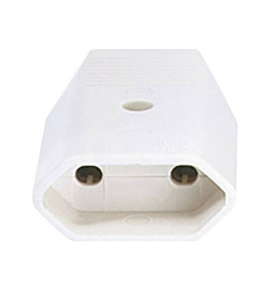 Bachmann Euroflachkupplung Montagestecker, 2,5 A 250 V, Schraubanschluss – weiss