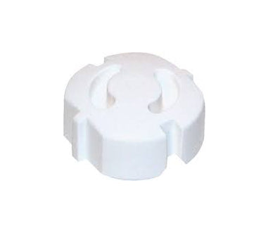 Bachmann TEDDY-Automatic 6320 Steckdosenschutz, zum Einkleben, 250er-Pack, 30×40×1 mm – Weiss