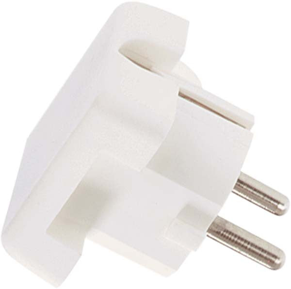 Bachmann Montagestecker Typ F, Anschluss H05VV-F 3G, montierbar, 44×44×52 mm – weiss