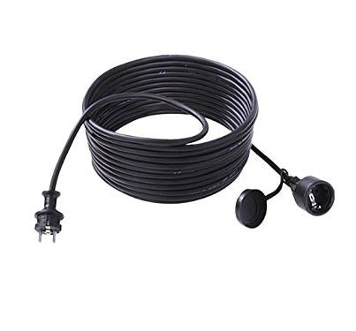 Bachmann Verlängerungskabel – Schuko (CEE 7/7)–Schuko (CEE 7/3), 10 m, 3×2,5 mm², IP44, Schwarz