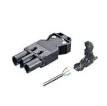Bachmann GST18/3 Gerätestecker, 90×30×16 mm – weiss